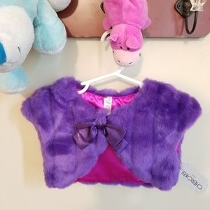 NWT Cherokee Faux Fur Vest